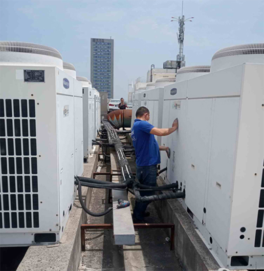 阿克塞中央空调制热和不制冷系统维修方法